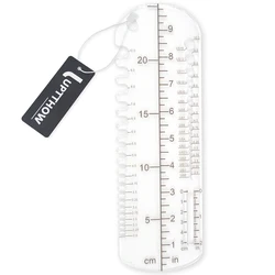 1PC sock blockers Knitting needles Crochet hooks size measuring Tools sox ruler Handicraft acrylic transparent gift 10