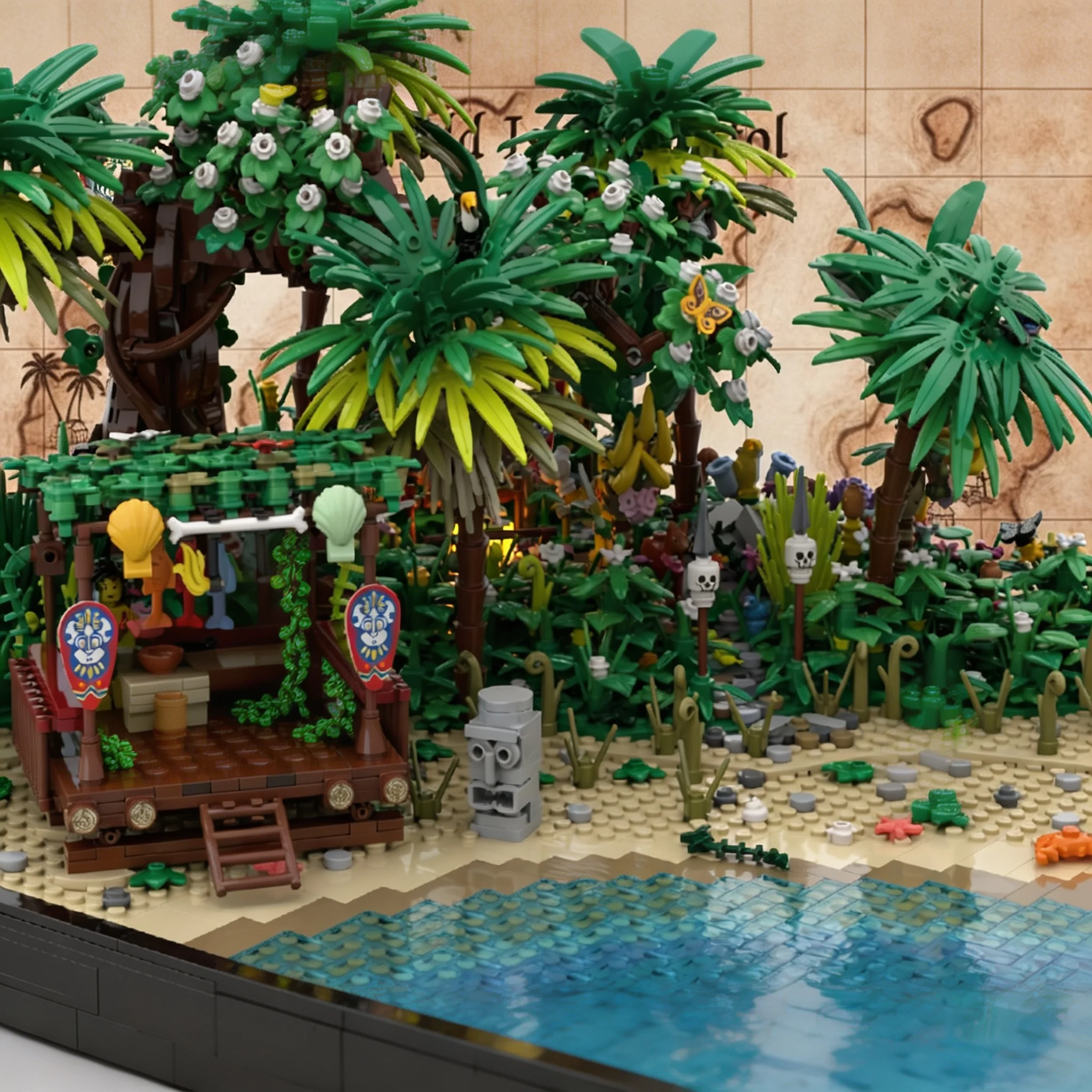 4610pcs MOC CORAL REEF EXTENSION Pirates Model Building Blocks Christmas Gift Toy Display Idea DIY Art Craft Education Brick Kit
