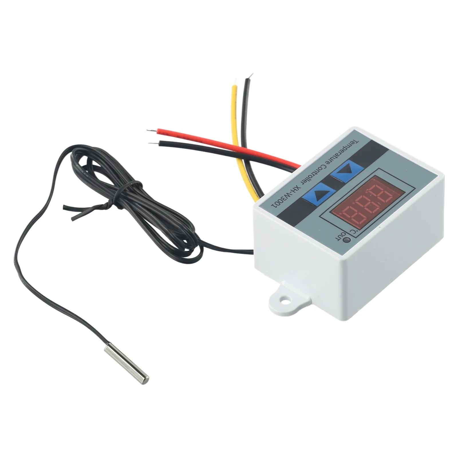 Pengatur suhu Digital, termostat tampilan LED 2V 24V AC110-220V suhu saklar kontrol termostat dengan Probe