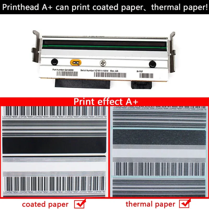 original New A  quality 79801M Print Head For Zebra ZM400 200dpi 300dpi Thermal Barcode Label Printer Printhead,90days Warranty