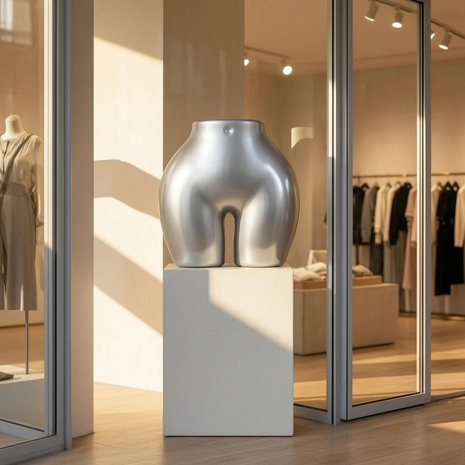 Lower Body Mannequin Tabletop Half-Body Mannequin Display Form Space-Saving Sturdy for Boutiques, Window Displays, Retail Stores