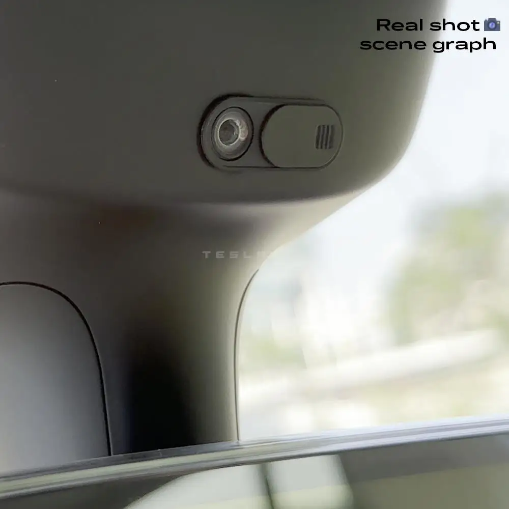 Privacy Protector Camera Cover For Tesla Model 3 Y Center Console Accessories Webcam Slide Switch Blocker Interior Sticker Trim
