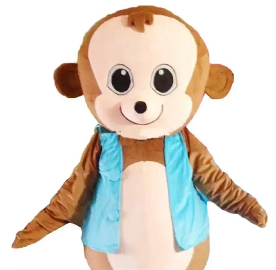 Christmas Monkey Mascot Costumes Lovely Fancy Dress Mascot Costume Adult Dress Birthday Party Outdoor Outfit