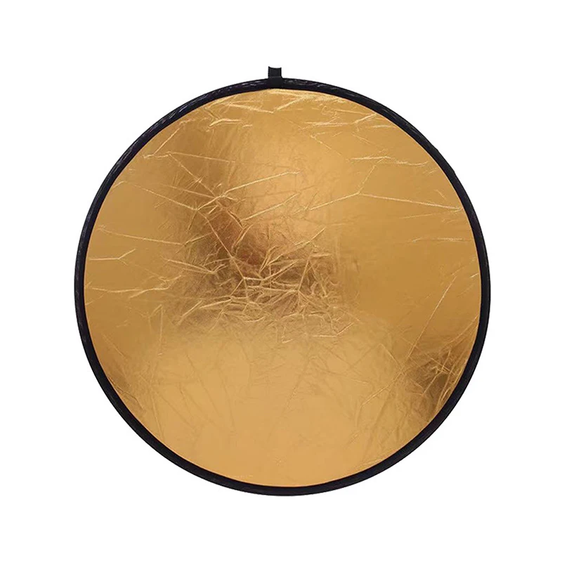 30CM 60CM 80CM 110CM Light Round Reflector With Bag Portable Collapsible Silver Gold White For Photography Studio