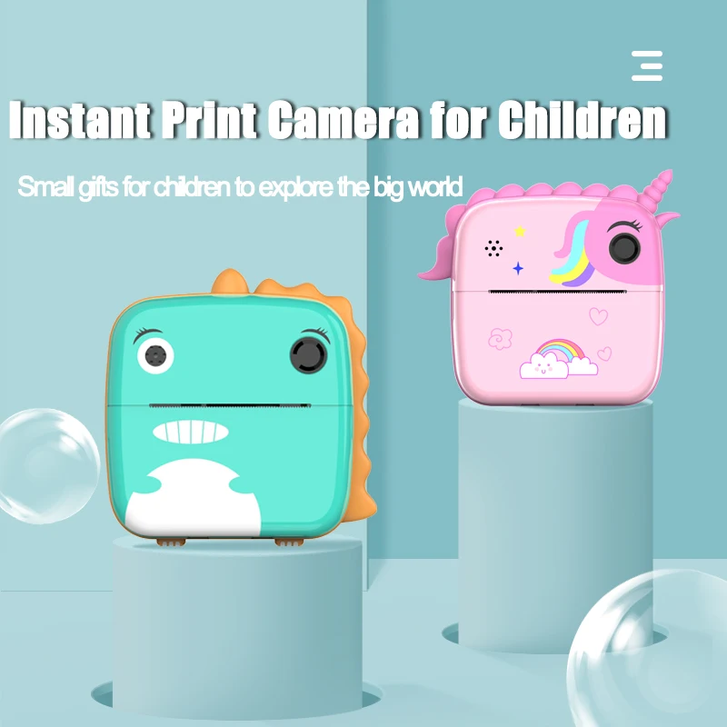 Children Digital Camera Thermal Print Camera Photography Instant Print Photo Camera Video Toys Kids HD Educational Camera Toys