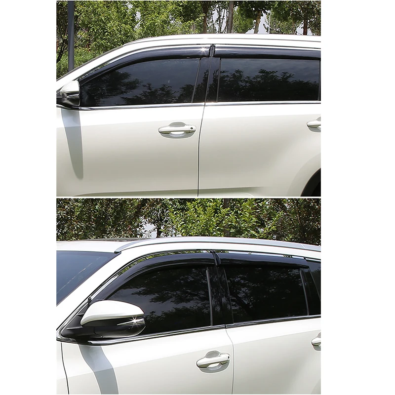 Car Side Window Visor For Skoda Yeti 5L Accessories 2009~2017 Windshield Rain Sun Guard Cover Deflectors Auto Stickers 2015 2016