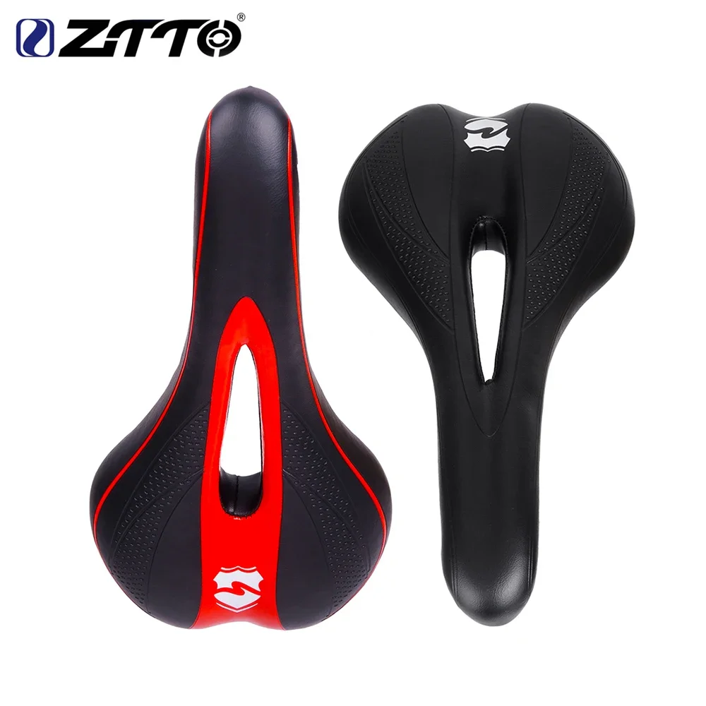 

ZTTO Cycling Soft MTB Road Bike Seat Pain-Relief Thicken PU Leather Comfortable Bicycle Saddle Bicycle Parts
