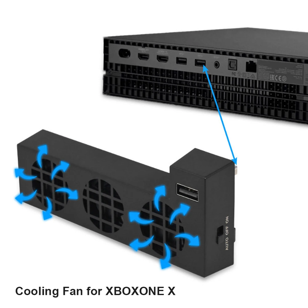 Cooling Fan For Xbox One X Console Controller USB DC 5V Ventilator Refrigerator Ventilador Cooling Fan Cooler for Xbox One X