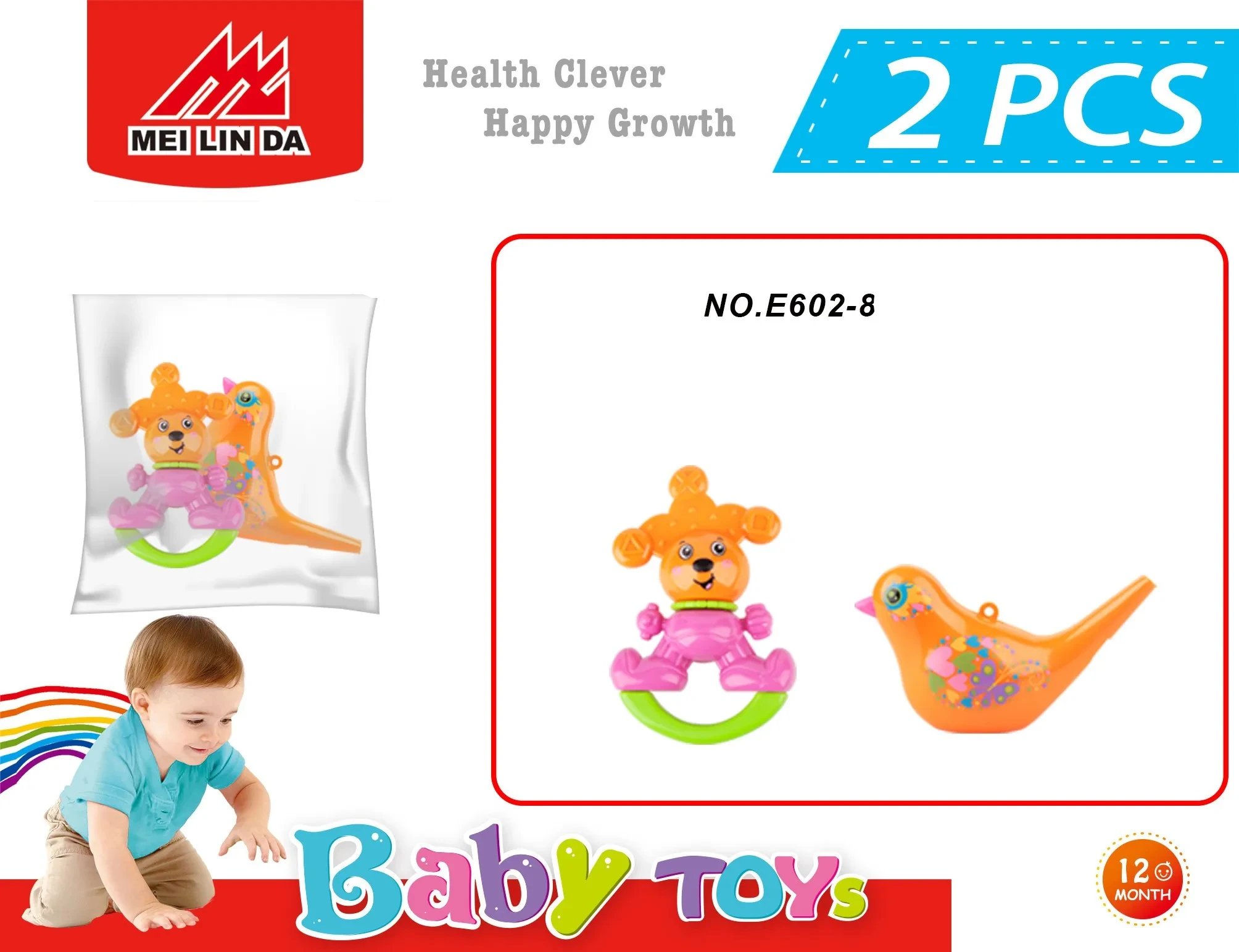 Jouets de Dentition en Silicone pour Nouveau-Né, Sans BPA, en Forme de Fruit, à Mâcher, avec Boîte de Rangement, Cadeau Parfait pour Bébé