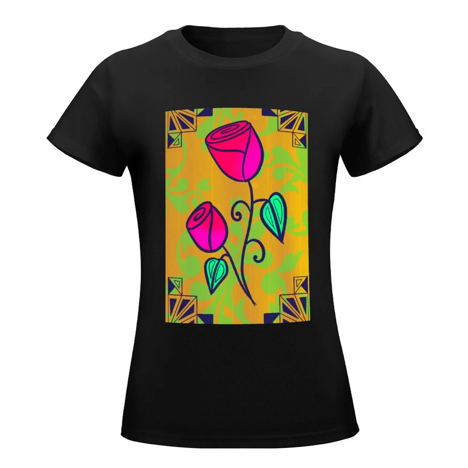 Wild Roses T-Shirt cute tops tees Top Women