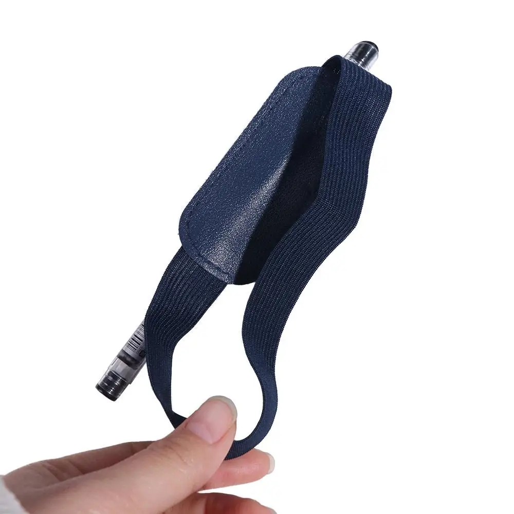 6Pcs Adjustable Straps Elastic Band Pen Holder Colorful Detachable Pen Sleeve Pouch PU Leather Portable Pen Clip for Notebook