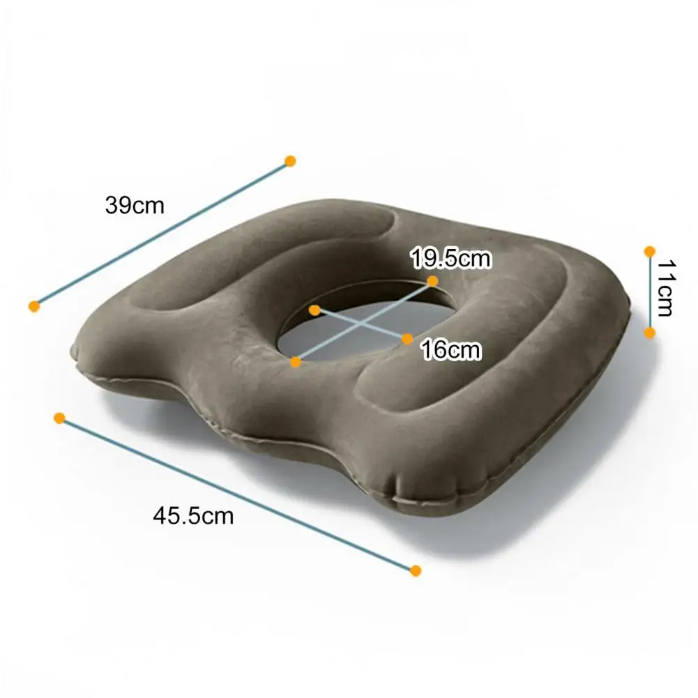 Adjustable Resistance Cushion Mid Hollow Cushion for Hemorrhoids Anti-decubitus Flocked Buttock Support Office Home Sitting