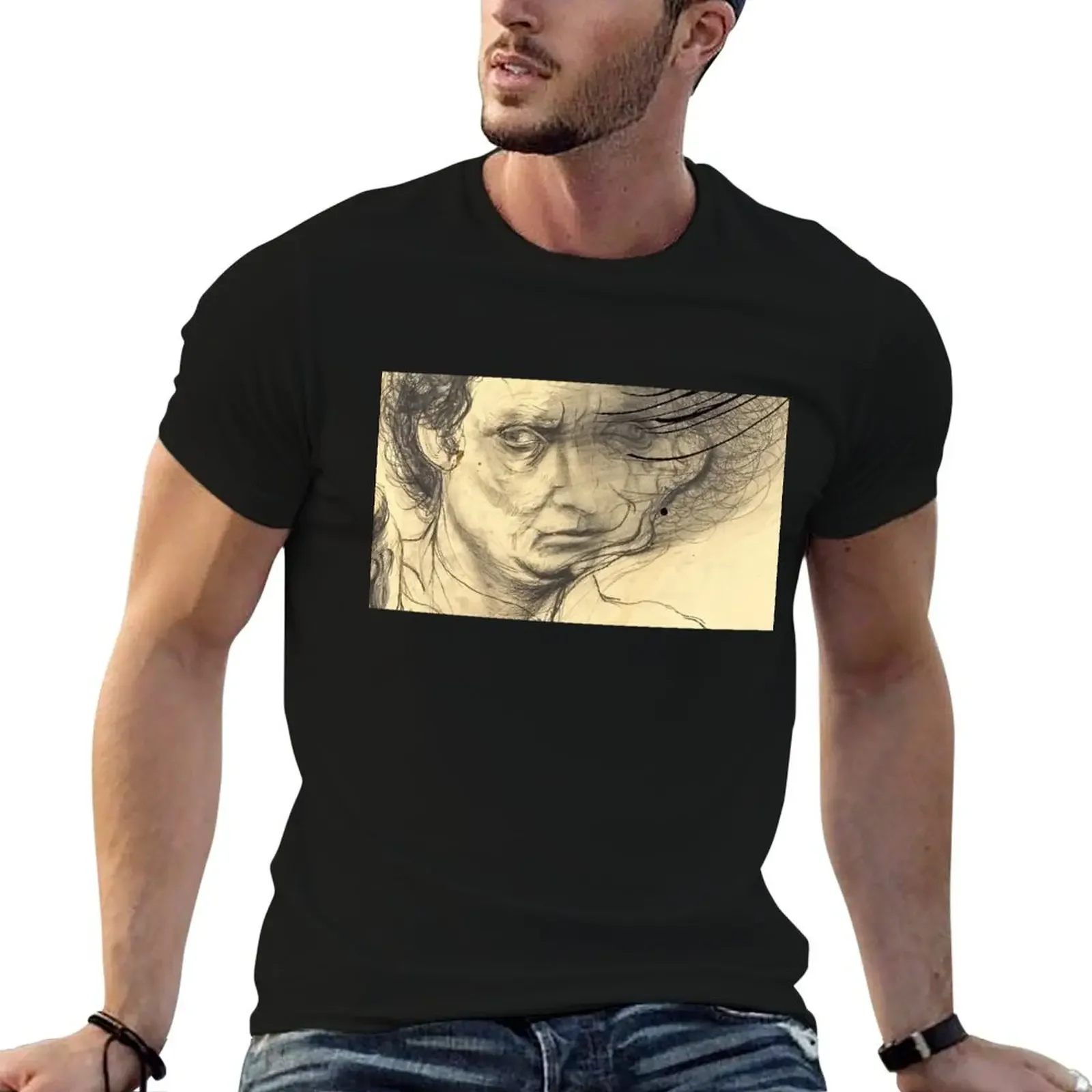 Brett Whiteley artwork Brett Whiteley painting 1939 1992 T-Shirt oversized designer shirts black t-shirts for men