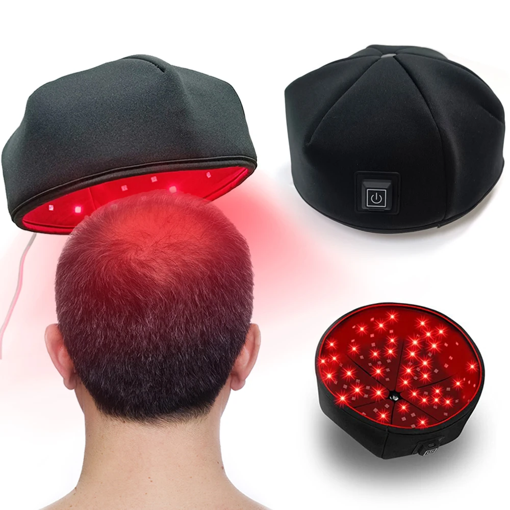 

LED Hair Growth Cap Red Light Therapy Devices Depression Anxiety And Stress Relief Head Pain Insomnia Relax Massager Machine