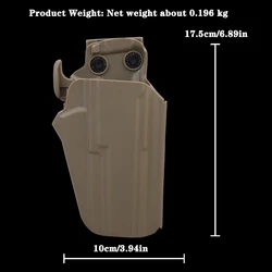 Funda táctica liberación rápida subcompacta para pistola CZ 75