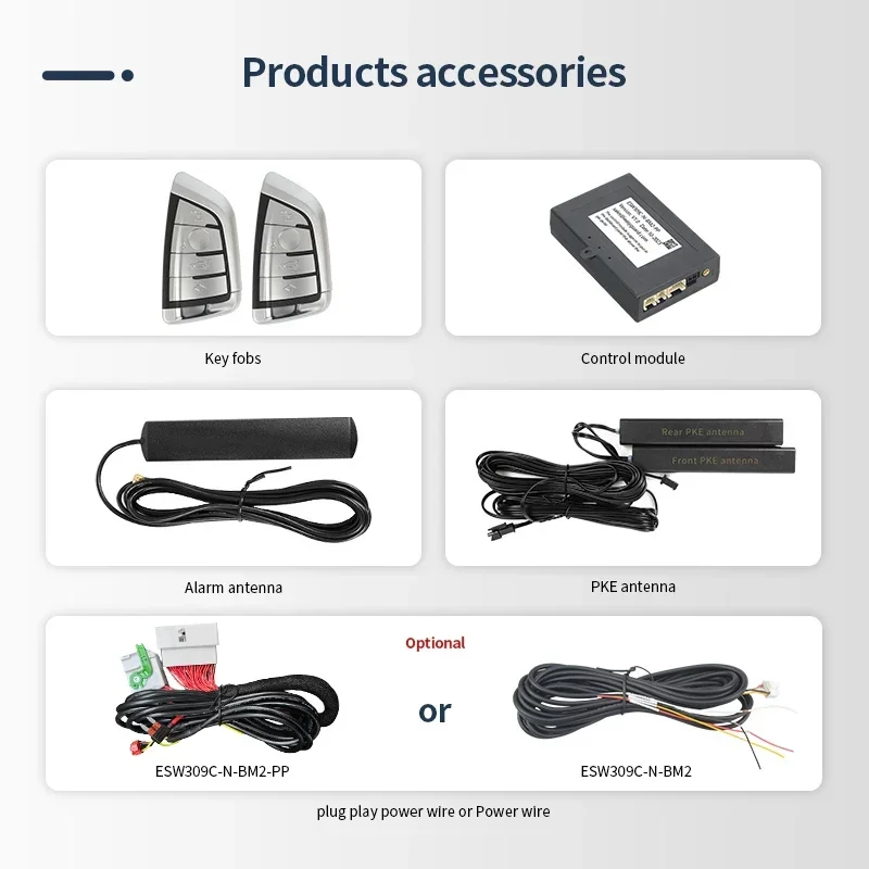 EASYGUARD Smart Key Kit Fit for with Factory OEM Push Start Button Without comfort Access High Security