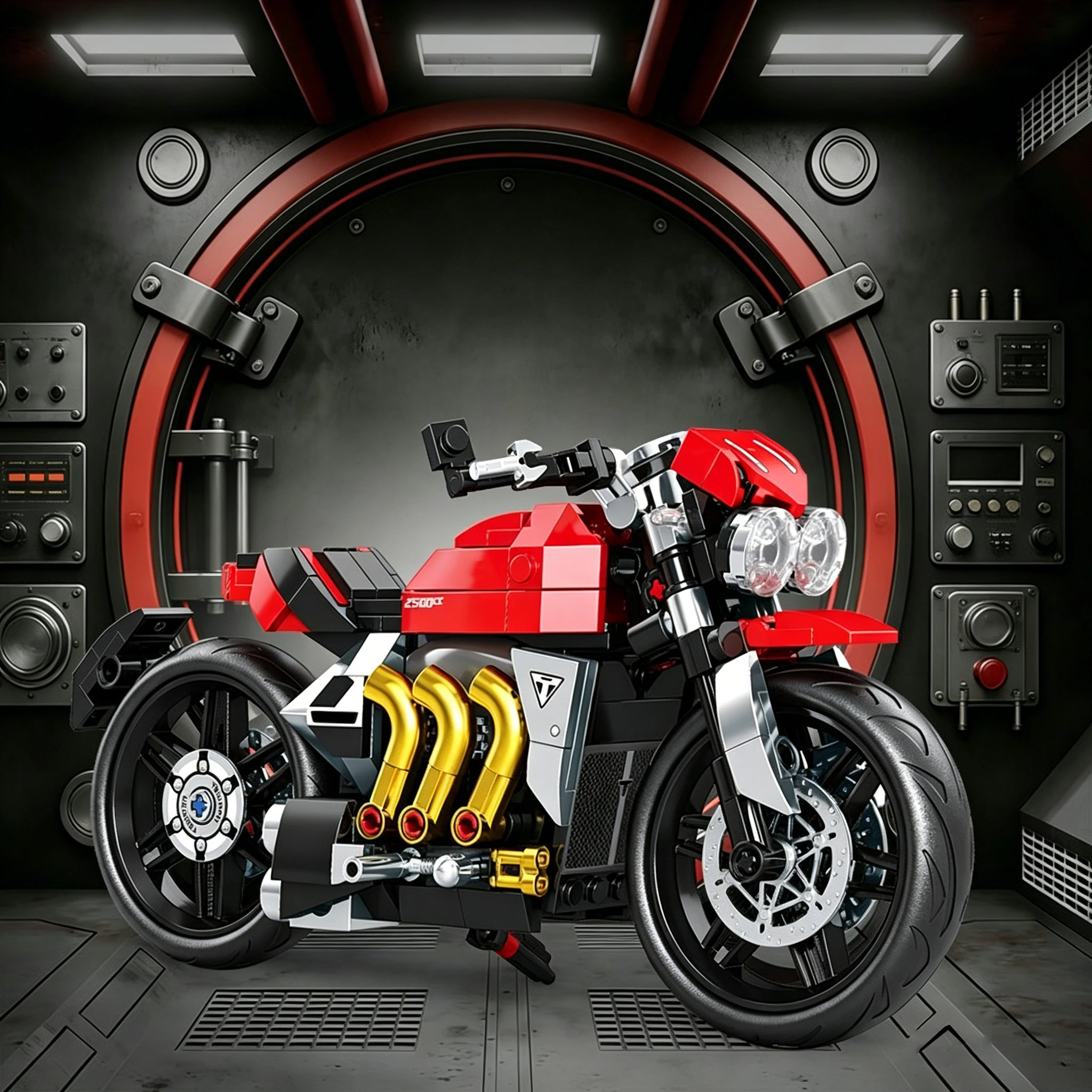 Set de Bloques de Construcción de Motocicleta, Modelo de Superbike de Carreras, Motocicleta Retro de Calle, Juguete Cole