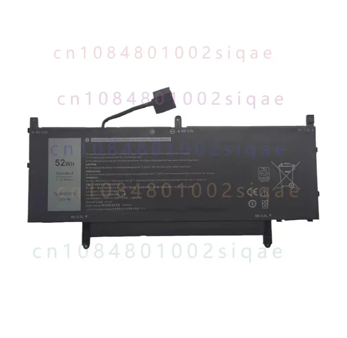 N7ht0 for dell latitude15 9510 9520 p94f001 002 laptop battery 3300mah