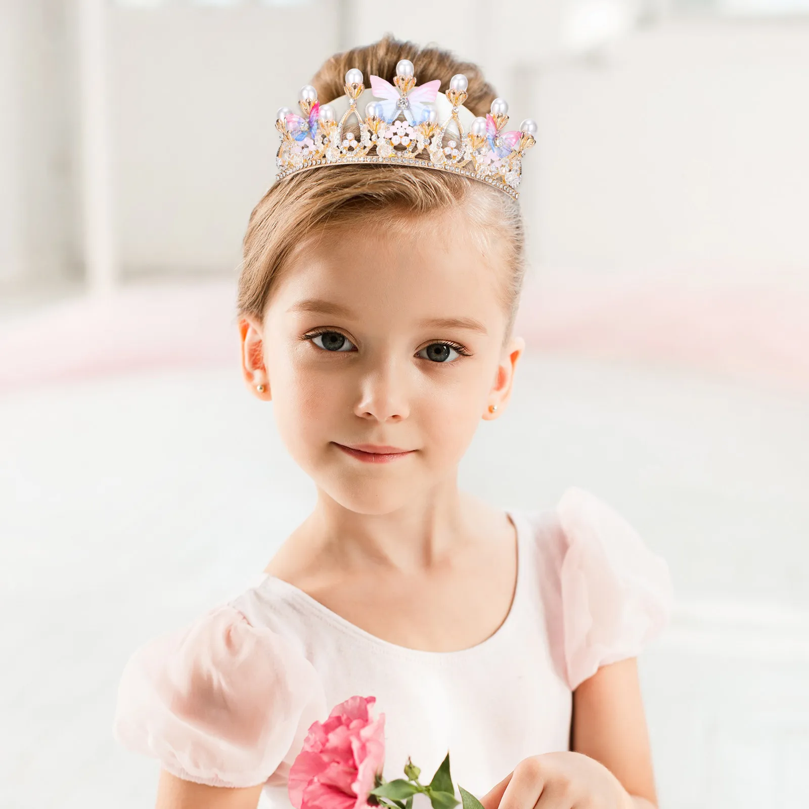 Butterfly Crown Hair Hoops for Women Girls – Soft Flexible Birthday Party Shower Festival Fashion Headdress