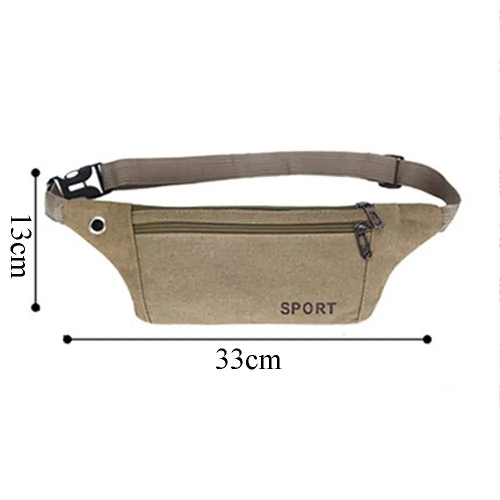 New Fashion Women/Men Waist Packs Multi-Pockets Fanny Pack Pouch Hip Purse Satchel Canvas Belt Bags Casual Wallet