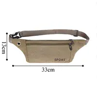 New Fashion Women/Men Waist Packs Multi-Pockets Fanny Pack Pouch Hip Purse Satchel Canvas Belt Bags Casual Wallet 5