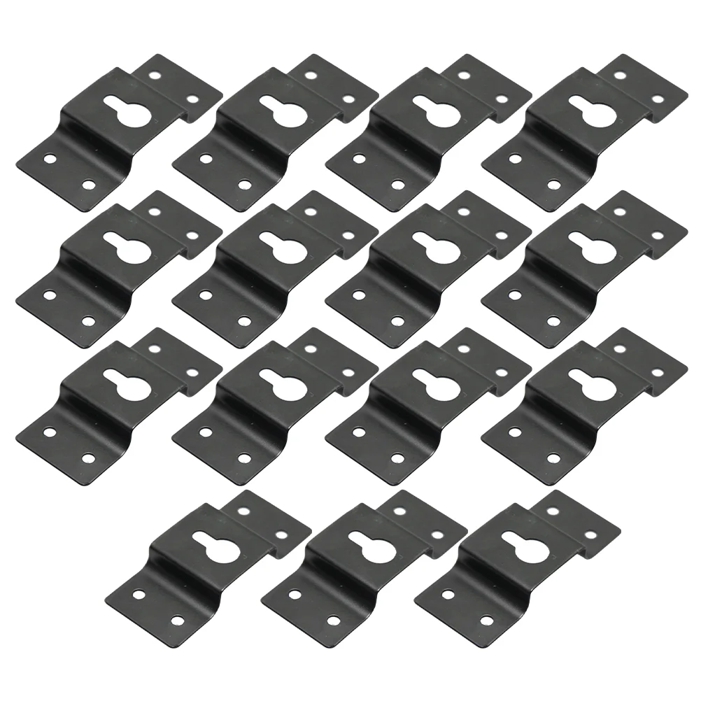 15 PCS Speaker Rear Hook Speakers Surround Hanging Connector Iron Hanger Plate Accessories Bracket Wall Mount