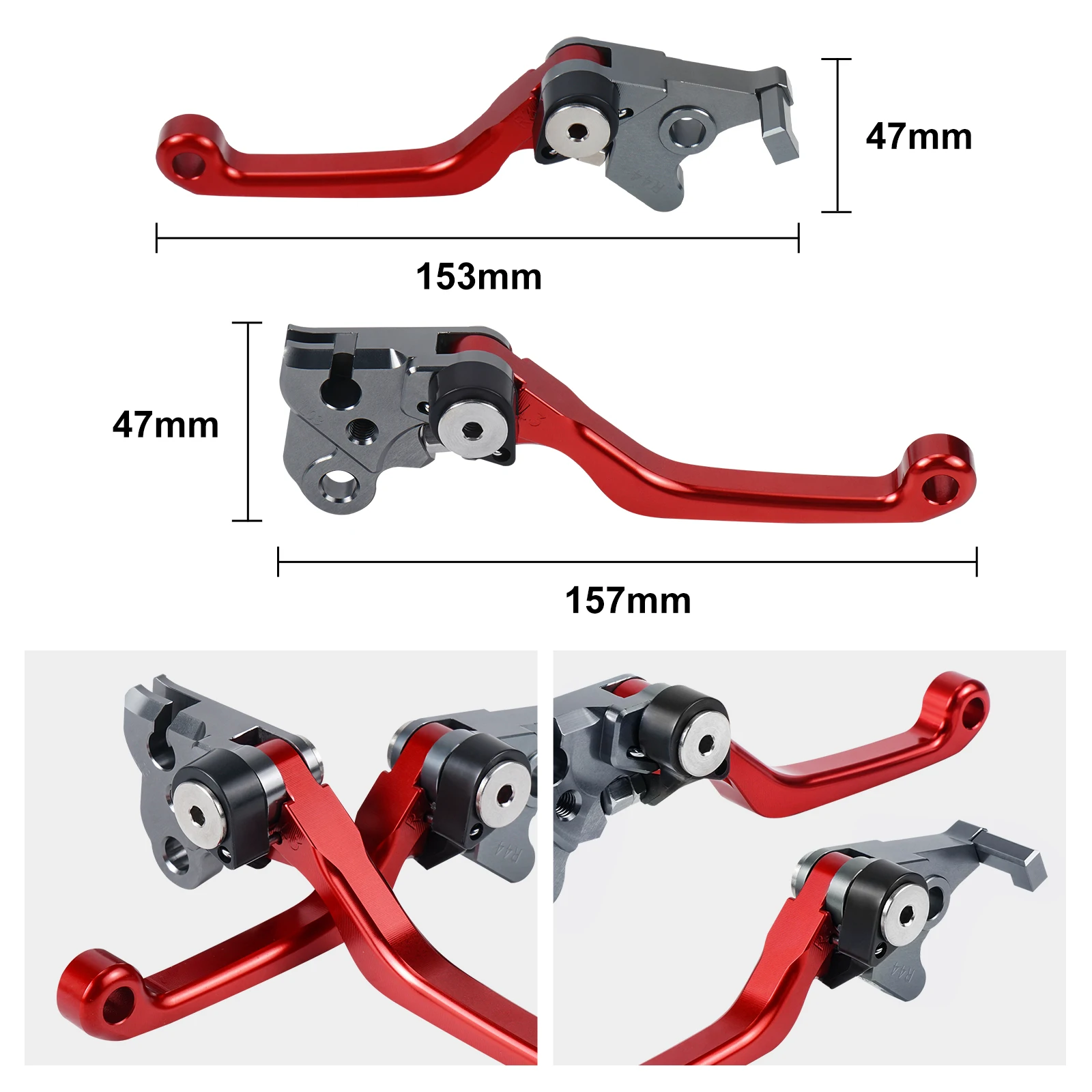 NiceCNC For Honda XR650L 1993-2024 XR 650L 650 L Motorcycle Pivot Brake Lever & Clutch Lever Handle Aluminum 2023 2022 2021 2020