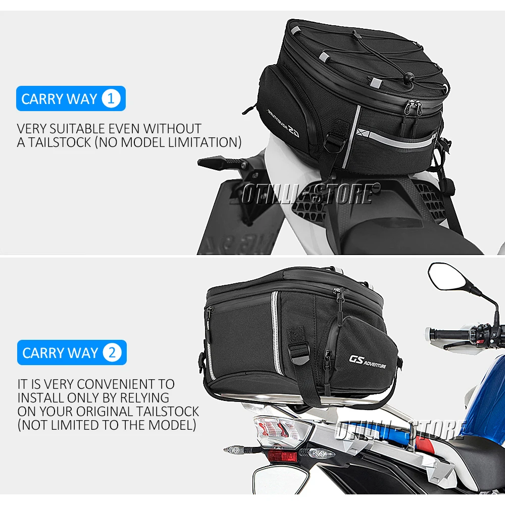 Universal New Motorcycles Tail Rear Bags Luggage For YAMAHA MT 07 MT09 For Honda Africa Twin CRF1000L NC700 For Kawasaki Z900