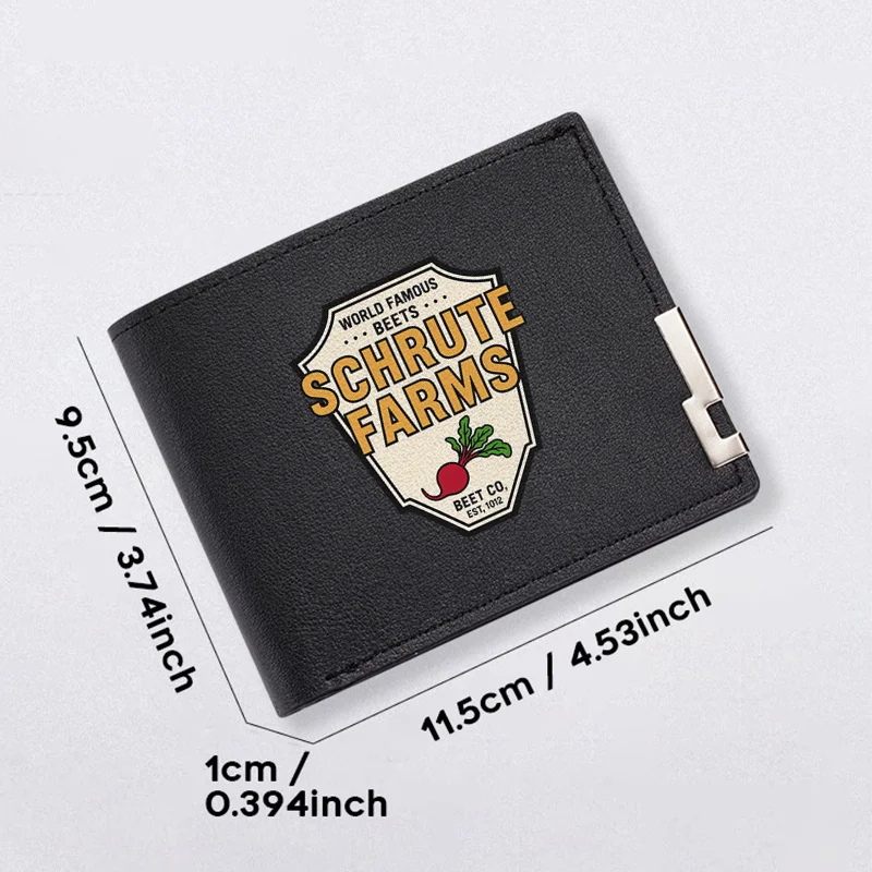 SCHRUTE FARMS กระเป๋าสตางค์หนัง PU ระดับพรีเมียม ดีไซน์เรียบง่ายสำหรับผู้ชาย ทนทาน น้ำหนักเบา สไตล์ธุรกิจ ใช้ได้ทุกวัน