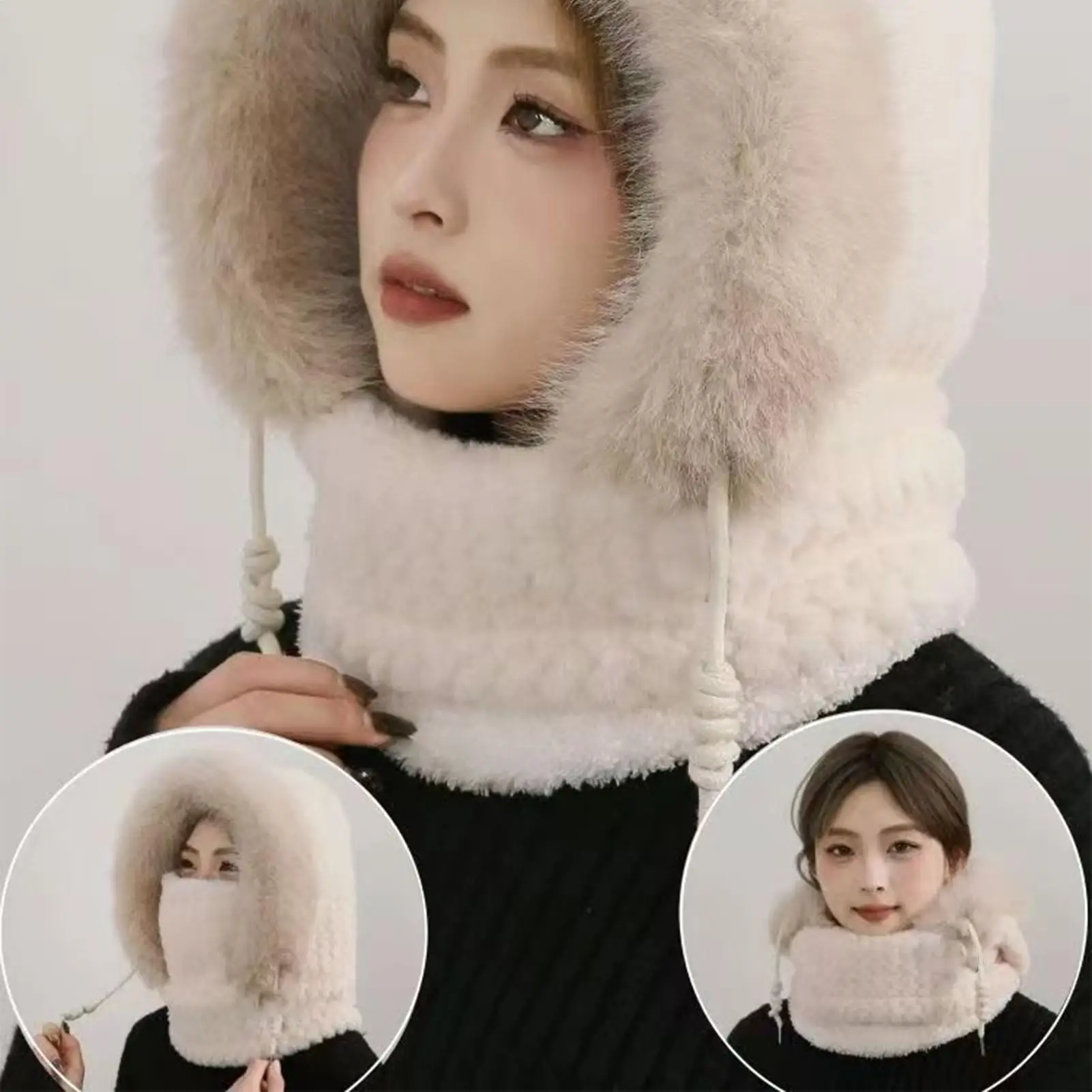 

Russian Winter Hat Winter Warm Hats For Women Adjustable Windproof Headwear With Ear Protection For Mountaineering Hiking