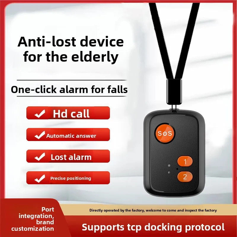 4G GPS Tracker Pendant for Elderly & Kids – Mini Anti-Lost Location Device with SOS Emergency Button, Real-Time Tracking