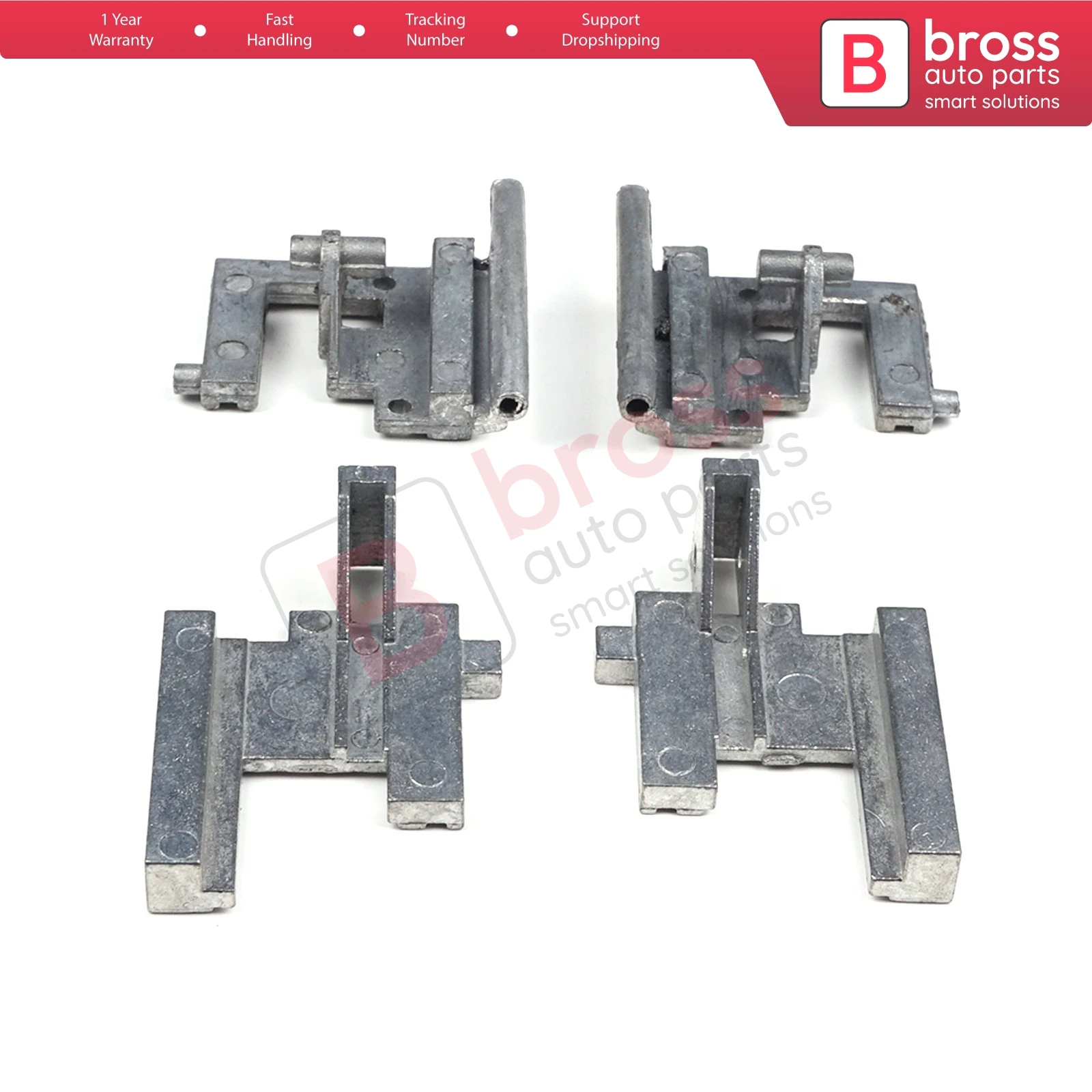 BSR42 Electric Sunroof Pull Cable End Rail Metal Mounting Bracket Hinges Repair Kit 8200085721 for Renault Clio MK2 1995-2006