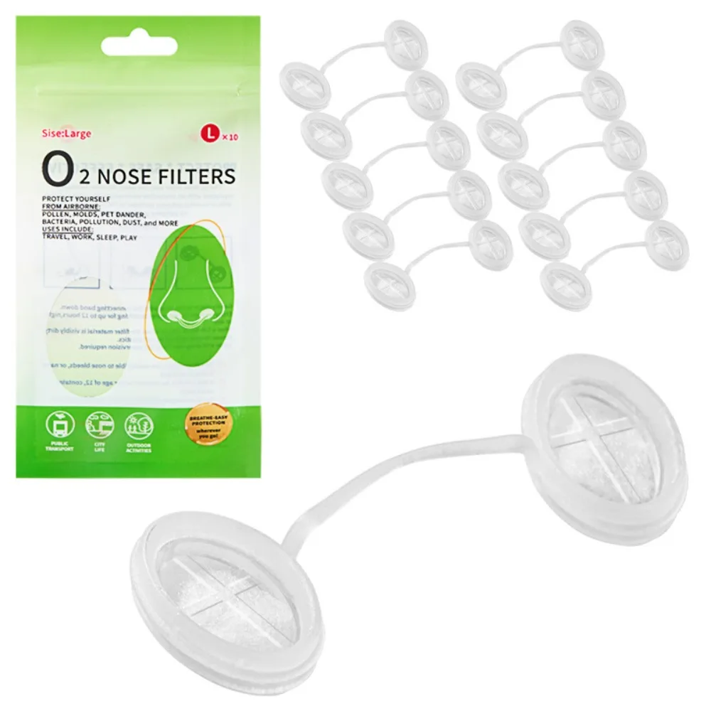 Invisible Disposable Nasal Plugs Multi-Size Unobtrusive Nasal Filters Allergy Relief Comfortable Nasal Filtration Set