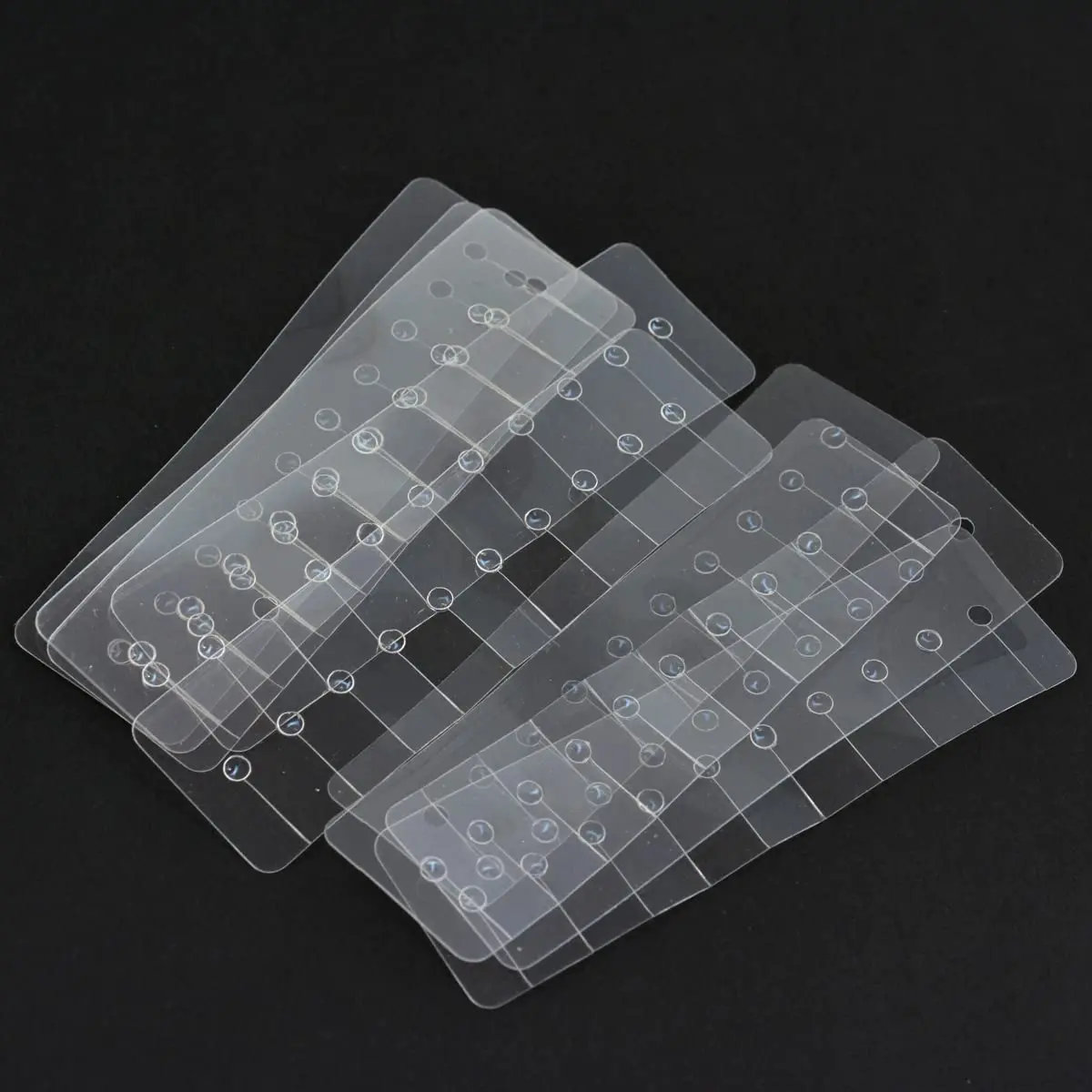 

14*4cm Hair Extensions Heat Shield Guards Fusion Glue Protector Templates Multi Hole Heat Shield Spacers for Hair Extensions