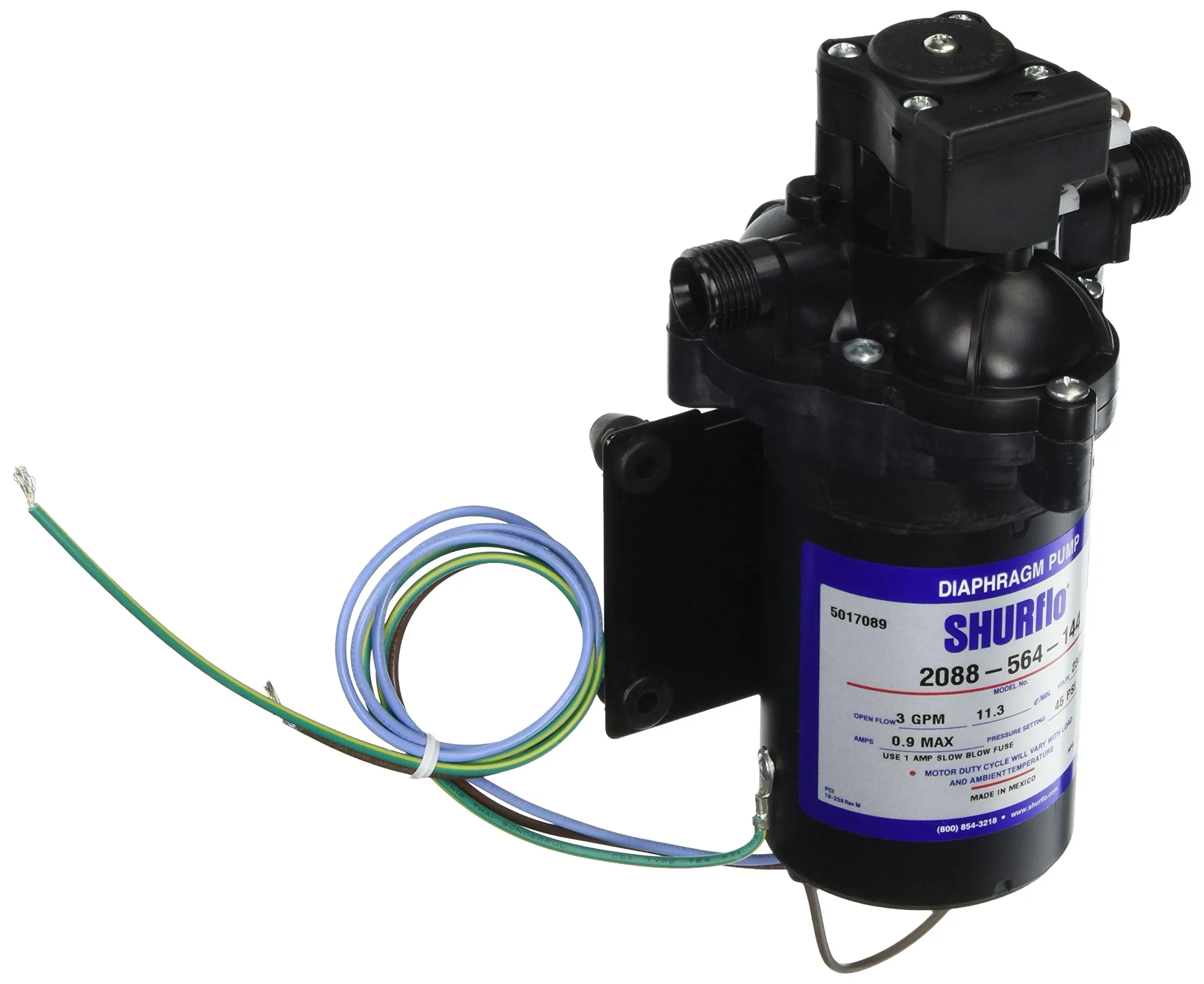 Электрический мембранный насос Shurflo 2088-564-144 230 В переменного тока с переключателем давления 11,3 л/мин, 3 галлона в минуту, 45 фунтов на квадратный дюйм для сельскохозяйственного распыления Электрический мембранный насос Shurflo 2088-564-144 230 В переменного тока с переключателем давления 11,3 л/мин, 3 галлона в минуту, 45 фунтов на квадратный дюйм для сельскохозяйственного распыления