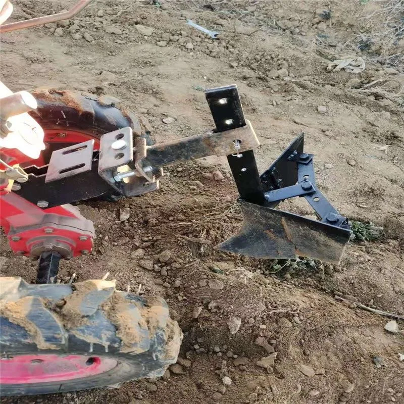 Zubehör für landwirtschaftliche Mikro-Bodenbearbeitung, einfacher kleiner Furrow-Pflugöffner, doppelseitiger Pflug, verstellbare Pinne