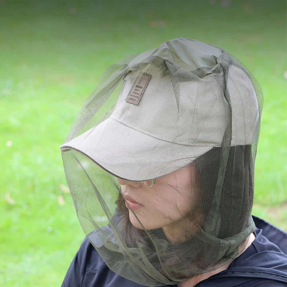 3PCS Anti Mosquito Fishing Cap Mosquito Head Net Insect Shield Face Mask Cover Bug Net for Outdoors Travel Camping Cap Hats