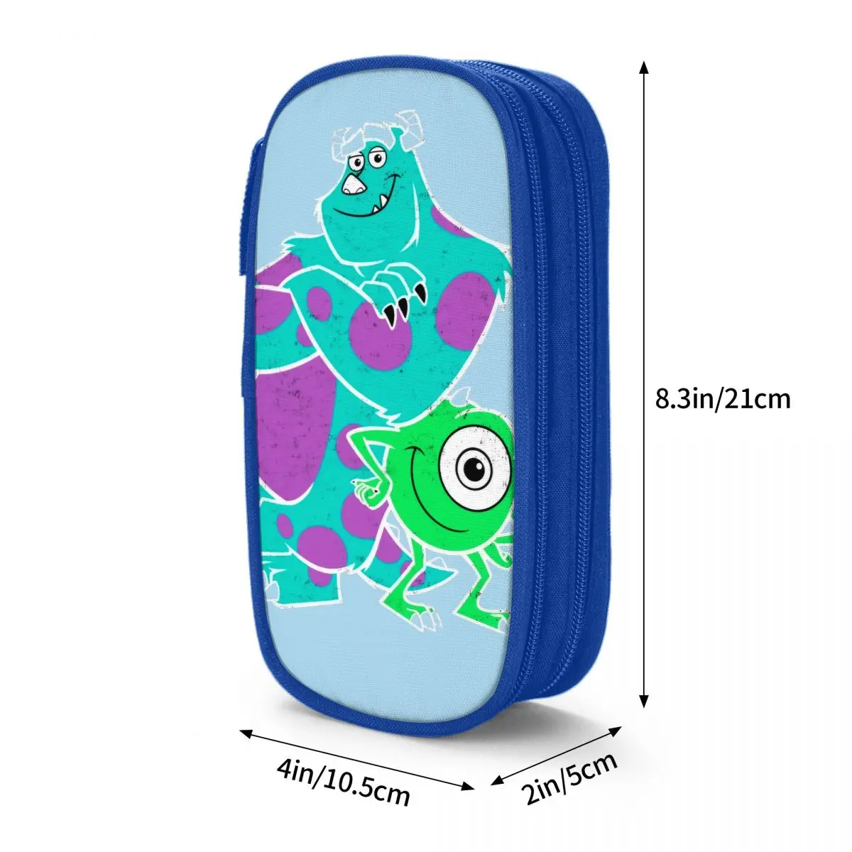 Imagem -06 - Mike e Sully Pencil Cases Monsters Inc Pen Bolsa Grande Armazenamento Material Escolar Caixa Cosmética Estudante Moda