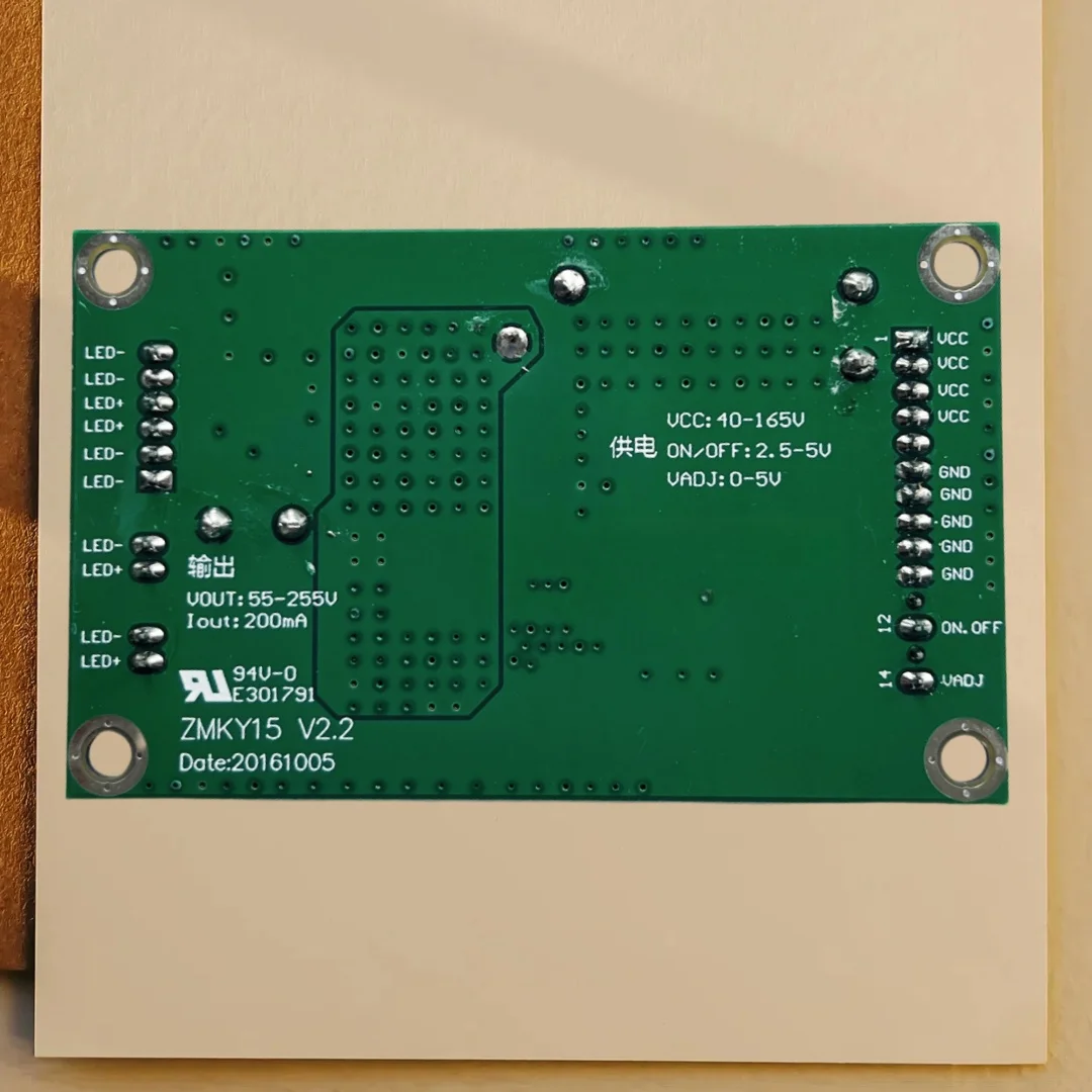 DC40V-165V 32 polegadas a 60 polegadas / 19 polegadas a 65 polegadas placa de alimentação LED de corrente constante para retroiluminação de TV LCD / placa de boost / placa de retroiluminação de TV