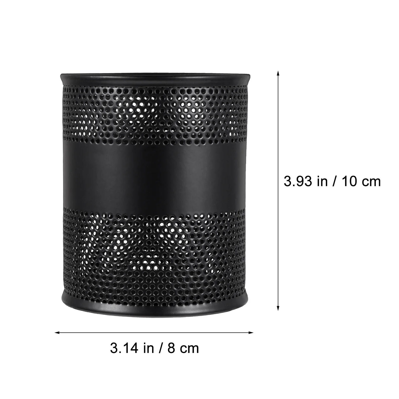 1pc Rostfrei Stift Können Kreative Desktop Storage Box Für Schreibwaren Pinsel Halter Runde Organizer Eisen Make-Up Container Büro