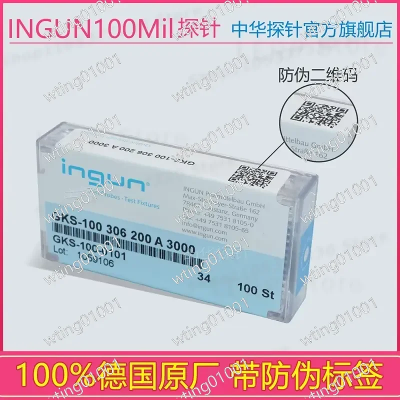 for GKS 100 214 050 A3000/225 130 A3000 High Precision Test Probe 100MIL Spring Loaded Pin Connector Reliable Contact Stable