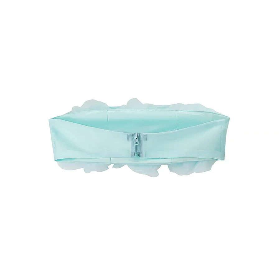 PRINTKAOIR ensemble jupe mi-longue femme à la mode et Simple jupe courte sans manches florale jupe mi-longue de couleur unie