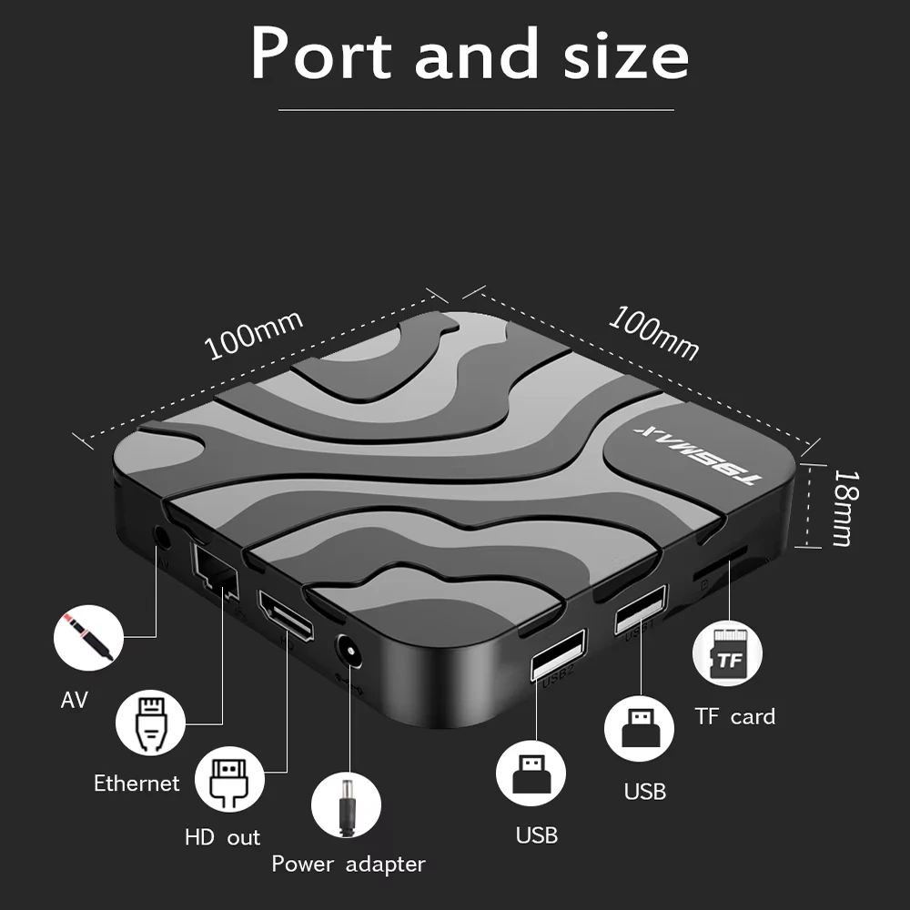 Android TV Box T95MAX Allwinner H618 Android14 2.4&5G Dual Wifi6 128G ROM 4K 8K Google Voice Assistant Media Player Set Top Box