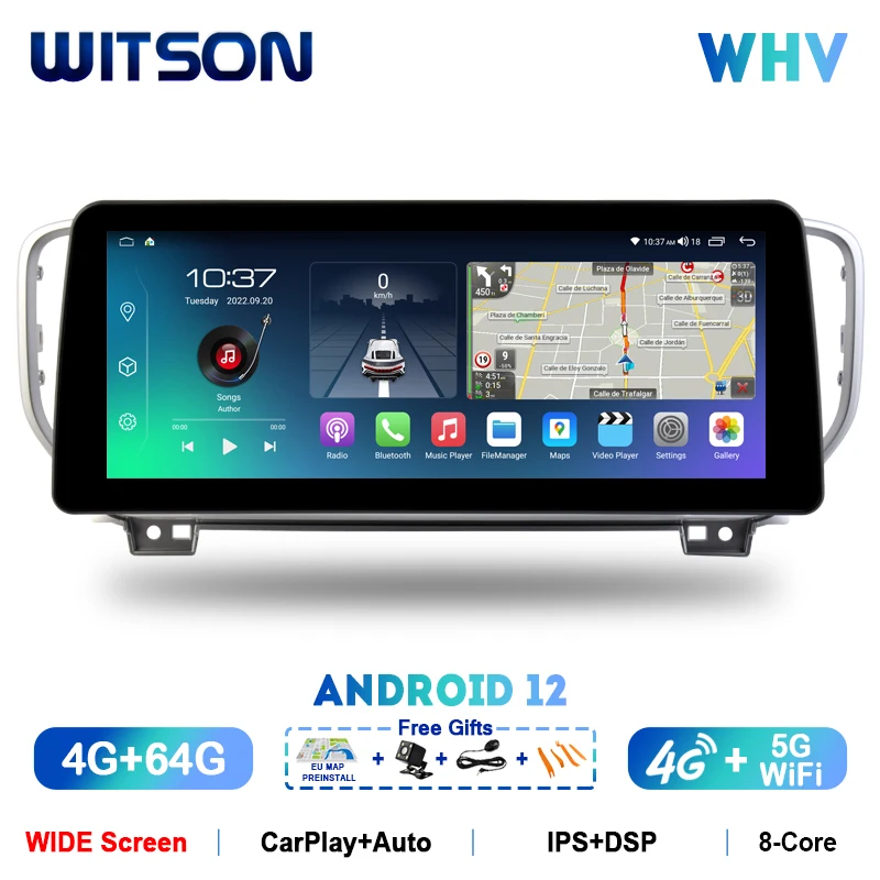 

Автомагнитола WITSON на Android 12 Carplay для KIA SPORTAGE K5 2016-2018 DSP 12,3 дюймов IPS HD экран автомобильное радио мультимедиа