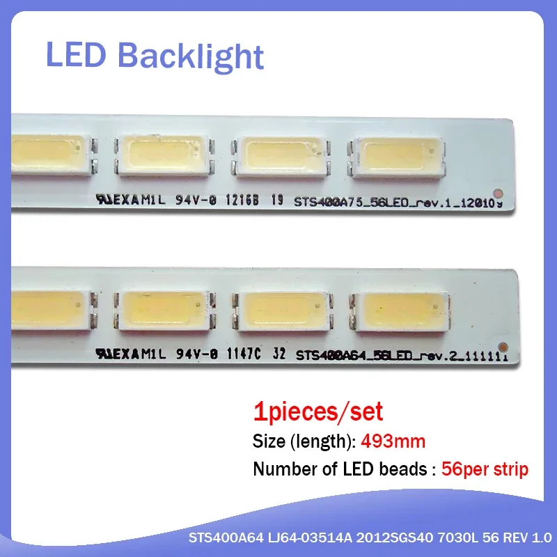 

LED Backlight Lamp strip For TOSHIBAA 40RL958RB 40rl953rb lta400hv04 40RL958RB LTA400HM22 40TL936B 40TL938B 40pfl5507t