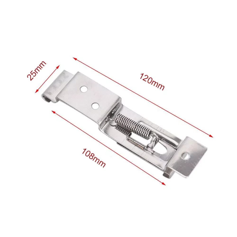 1 زوج RV شاحنة إطار لوحة الرخصة الفولاذ المقاوم للصدأ الربيع قابل للتعديل إطار لوحة الرخصة لشاحنة القوافل Rv الملحقات