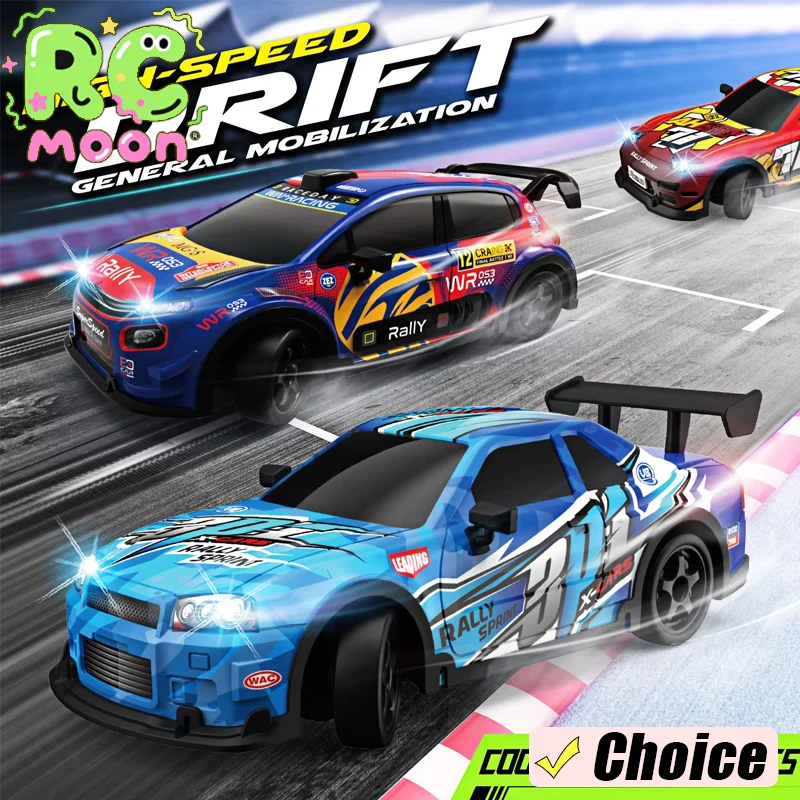 

4-Wheel Drive Remote Control Car With Light High Speed 2.4G Fun Sturdy Endurance Drift Racing Children Electric Car Toy Gifts