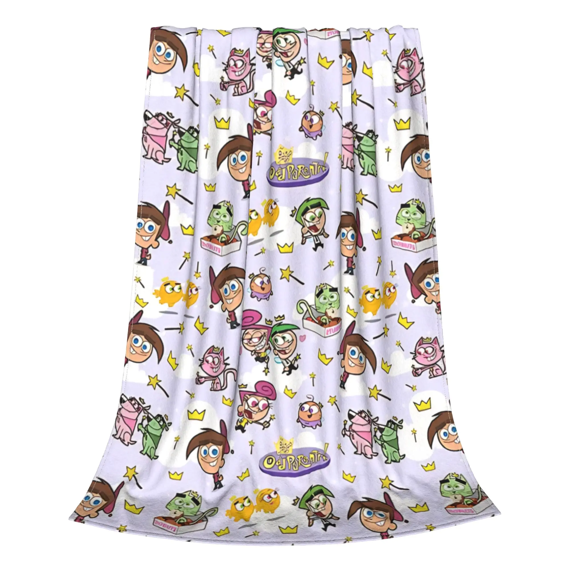 1PC Home Cute Room Decor retro 90s  Blanket Throw Blanket Fairly Odd Treasures Novelty Warm Blanket All Season