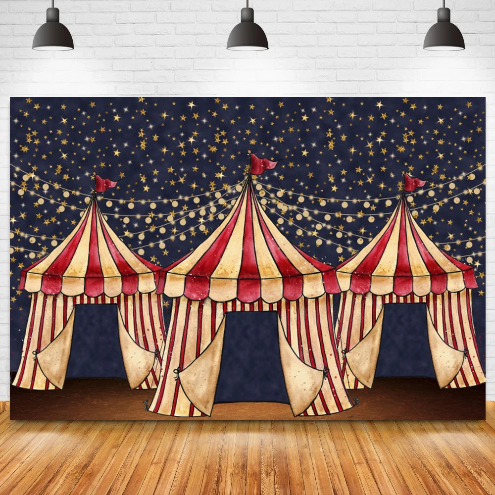 Circo palco pano de fundo foto do bebê festa de aniversário balão decoração fotografia recém-nascido adereços carnaval fundo banner estúdio