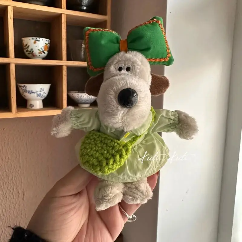 New Kawali Gromit Plush Doll Keychain Pendant Bag Decoration Dress Bowknot Dress Up Cute Children Toys Birthday Gift For Girls